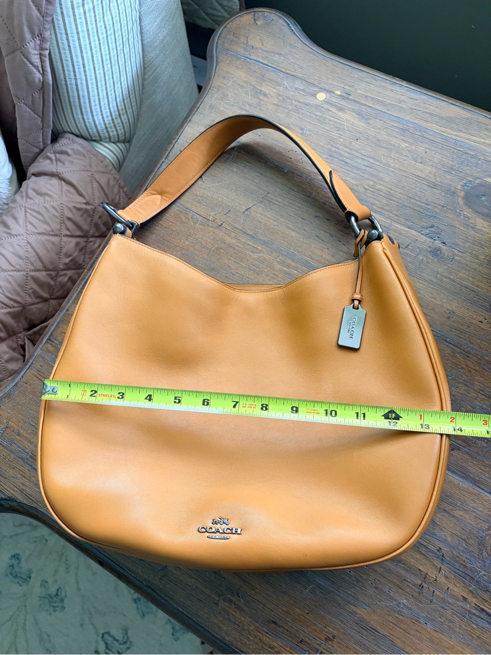 Coach Leather Hobo Nomad Shoulder Bag - Picture 10 of 13
